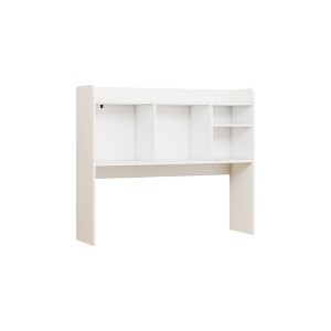 Sevobal Utility Storage Shelves, Desktop Storage Rack with Open shelves, Multipurpose Organizer for Dorm Office Home, White, 37.01"*9.84"*31.5" - 1 of 4