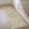 Abynow Vintage Floral Farmhouse Indoor Washable Area Rug - 2 of 4