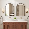 Whizmax Bathroom Mirrors, Arch Mirror, Arched Wall Mirror, Bathroom Vanity Mirror for Living Room Bedroom Entryway Hallway,Anti-Rust,Black - 2 of 4