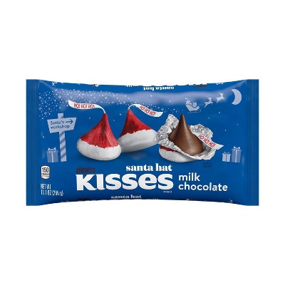 Hershey's Kisses Holiday Milk Chocolate Santa Hat Foils - 10.1oz