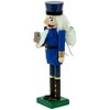 Northlight 14" Blue and Gold Wooden Mail Carrier Christmas Nutcracker - 4 of 4