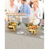 TackView 6.3 Quart Round Roll Top Chafing Dish Buffet Set, Stainless Steel Buffet Food Warmer Servers Chafer for Party Wedding Banquet, Gold - 4 of 4