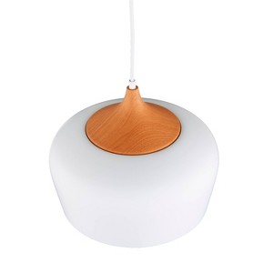 Pamut Midcentury Modern Pendant Lamp White (Lamp Only) - Aiden Lane