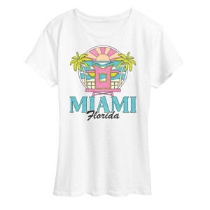 Women's - Instant Message - Miami Florida -Women's Short Sleeve Graphic T-Shirt Short Sleeve Graphic T-Shirt - 1 of 4