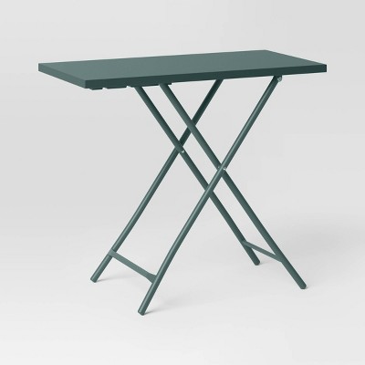Steel Rectangle Multi-tier Outdoor Folding Accent Table Green - Room Essentials™