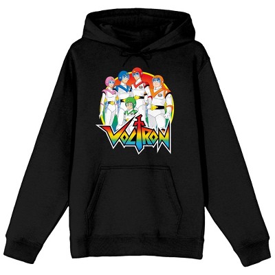 Voltron Defender Of The Universe Pilots Long Sleeve Black Hooded ...