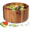 Zassenhaus Acacia Wood Salad Serving Bowl, Medium 9.8" diameter by 5" High - 2 of 3