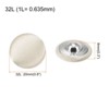 Unique Bargains Blouses Sweater Round Aluminum Cotton Fabric Cloth Covered Buttons 10 Pcs - 2 of 4
