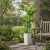 Orieon 4.5ft Artificial Monstera Deliciosa Plant in White Tall Planter, Faux Tropical Palm Tree with 16 Leaves for Indoor Outdoor Home Decor - 3 of 4