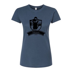 Women's - Pokémon - Pokémon Plaid Badge Fitted Graphic T-Shirt - 1 of 3