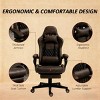 52.8" High Back Gaming Chair with Footrest and Lumbar Support, Swivel Reclining Office Chair for Home or Office-3irtyhousy - 3 of 4