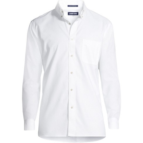 Lands' End Men's Traditional Fit Solid No Iron Supima Oxford Dress ...