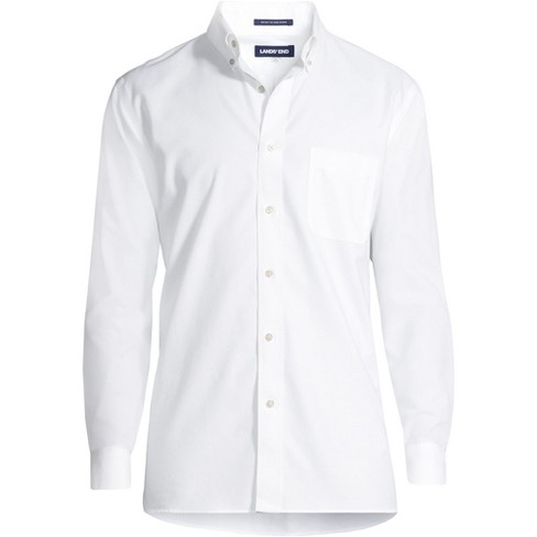 Lands' End Men's Traditional Fit Solid No Iron Supima Oxford Dress