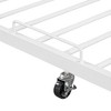 Full Size Metal Platform Bed Frame with Twin size trundle, Upholstered headboard, Sockets, USB Ports and Slat Support, No Box Spring Needed - 4 of 4