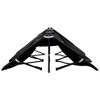 vidaXL Two Person Folding Sun Lounger Black Steel - 4 of 4