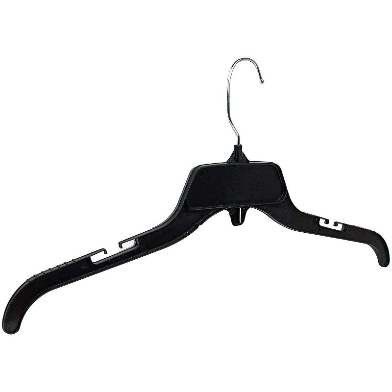 Link Recycled Plastic with Notches Shirt Hangers 17" 360 Degree Swivel For Home, Office & Retail Stores 10/25/100 Count, 2 of 8