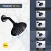 WOWOW Single Handle 5-Spray Shower Faucet 1.8 GPM with High Pressure Showerhead, Anti Scald in Matte Black (Valve Included) - 2 of 4