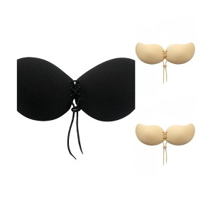 INSPIRE CHIC Women's 3 Packs Strapless Adjustable Silicone Reusable Bras - 1 of 4