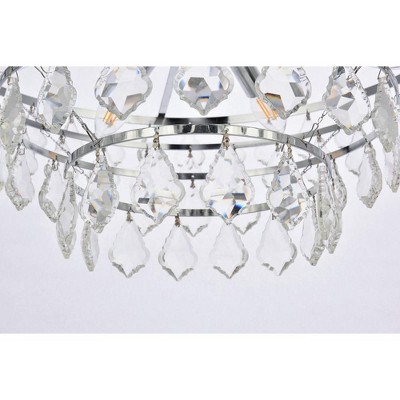 Ella 24'' Chrome Crystal Pendant Light