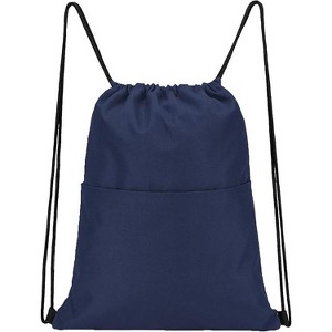 Drawstring Backpack is a must-have for outdoor hiking/fitness, with a simple design and strong waterproof - 1 of 4