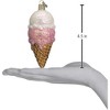 Old World Christmas Blown Glass Ornament for Christmas Tree, Ice Cream Cone - 3 of 3