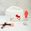 Sanrio Hello Kitty Fluffy Travel Cosmetic Bag - Soft Plush Makeup Cosmetic Jewelry Pouch - 2 of 4