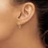 Black Bow Jewelry 1.5mm, 14k Yellow Gold Twisted Round Hoop Earrings, 15mm (9/16 Inch) - 3 of 4