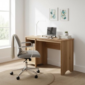 Homy Casa Desk with Storage Cabinet and Open Shelf for Home Office, Bedroom or Study Area - 1 of 4
