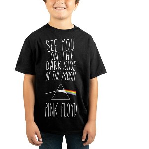 Pink Floyd Dark Side Of The Moon Youth Boys Black Graphic Tee - 1 of 3