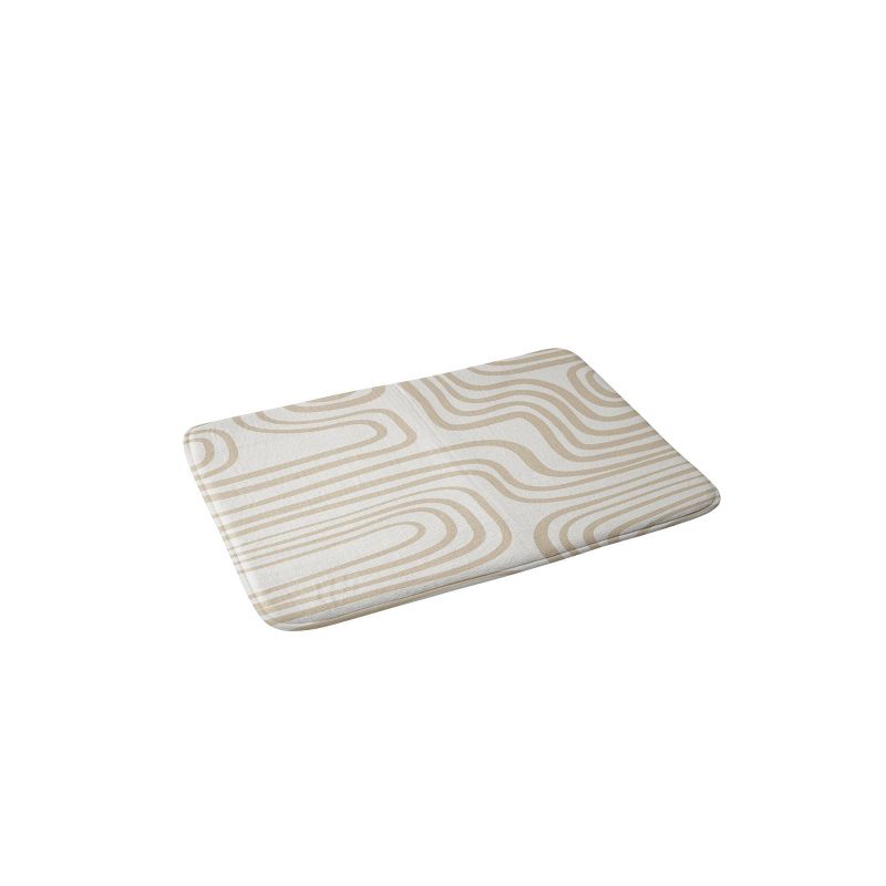 Iveta Abolina Coeur Memory Foam Bath Mat Neutral - Deny Designs, 1 of 5