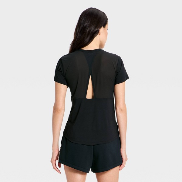 Camiseta de manga corta con espalda de malla para mujer - All In Motion™ 2