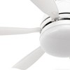 DORESshop 20 in. Indoor 6 Blades White Ceiling Fan with LED Light, Dimmable 3-Speed Flush Mount for Bedroom and Living Room - 4 of 4