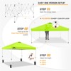 EAGLE PEAK 10x10 Pop Up Canopy Instant Tent w/ 4 Weight Bags - 2 of 4