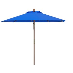 Cannes 9Ft Wooden Umbrella - PAT8009 - Safavieh - 1 of 4