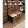 16 Drawers Dresser with Clothes Rack, Tall Fabric Dresser for Bedroom,Black - 4 of 4