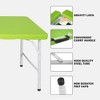 Osparple  Folding Outdoor Dining Table,Rectangle Portable Patio Table with Carrying Handle 4 Chairs - 4 of 4