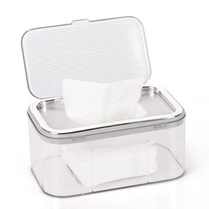 Baby Wipes Dispenser with Large Capacity, Wipe Holder Container Keeps Wipes Fresh and Easy to Open - 1 of 4