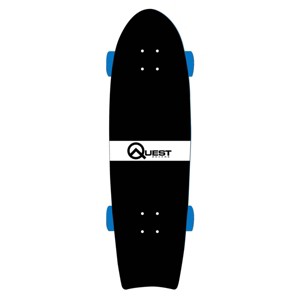 Quest Boards 32" Cruiser Skateboard - Light Blue - 1 of 3