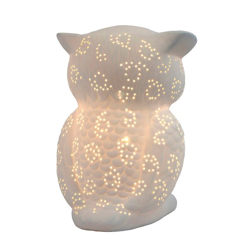 Porcelain Wise Owl Shaped Animal Light Table Lamp - Simple Designs, 5 of 6