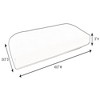 Casual Cushion Solid 1-Piece Outdoor Wicker Settee Bench Cushion, 43.5"W x 19.5"L - 3 of 3