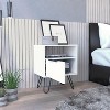 TIRAMISUBEST Nightstand - White Mobile File Cabinet - 2 of 4