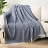 PAVILIA Knit Textured Soft Throw Blanket for Sofa, Living Room Decor, and Bed - 2 of 4
