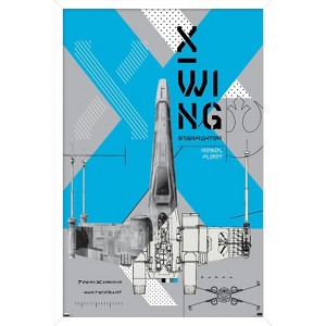 Trends International Star Wars: Power Of The Force - X-Wing Framed Wall Poster Prints - 1 of 4