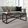 Metal Cross Coffee Table in Black - Henn&Hart - 2 of 4