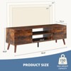 Panel TV cabinet can store black cabinets, suitable for home living room office TV cabinet - 3 of 3