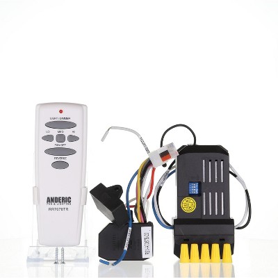 Anderic FAN28RREVKIT Replacement Ceiling Fan Remote Control Kit | Hampton Bay 56" Altura | UC7078T | UC7067FMRX | UC7067REVB Reverse Module