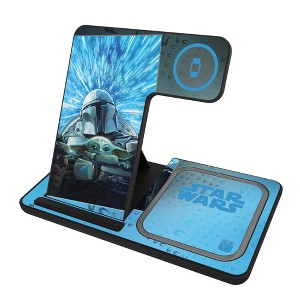 Star Wars Mandalorian Portrait 15-Watt 3 in 1 Charging Station - 1 of 4