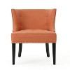 PAGED Modern Rocking Chair, Teddy Fabric Accent Chair with Pillow and Wooden Legs, Reading Chair for Bedroom, Living Room Furniture - 2 of 4