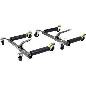 NAYSAYE Car Wheel Dolly Set of 2 Heavy Duty Wheel Dolly with Steel Frame for Garage and Workshop, Gray, 24"*9"*66" - 1 of 4