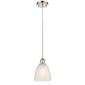 Castile - 1 Light Cord Hung Mini Pendant In Industrial Style-9 Inches Tall and 6 Inches Wide - 1 of 1